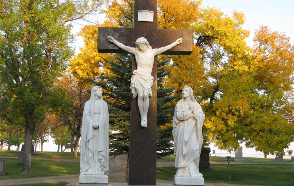 Former Sunset Memorial Cemetery Statues in Calvary Cemetery, History Among the Headstones